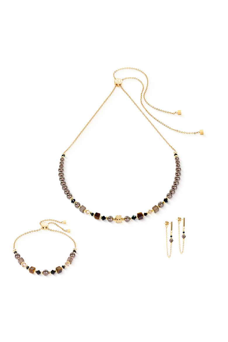 Bracelet Slider, Alternate, color, Brown-Gold