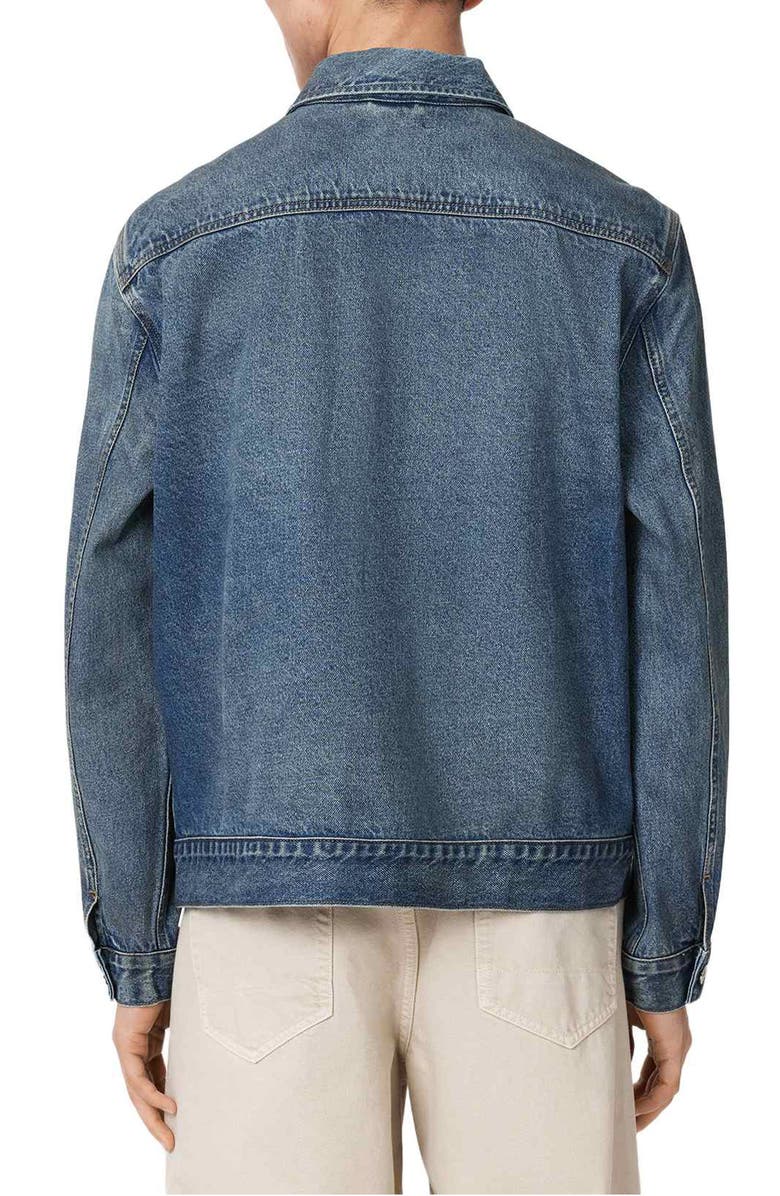 AllSaints Roth Denim Jacket, Alternate, color, Dark Indigo