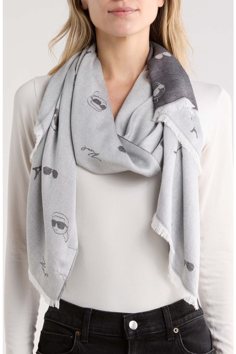 Icon Logo Pashmina, Main, color, BLACK/GRAY