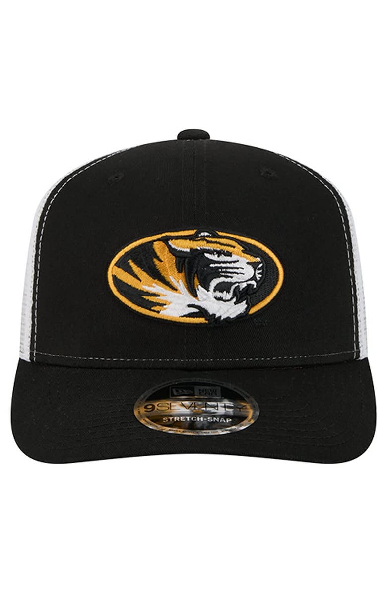 New Era Men's New Era  Black Missouri Tigers Team 9SEVENTY COOLERA Trucker Adjustable Hat, Alternate, color, Black