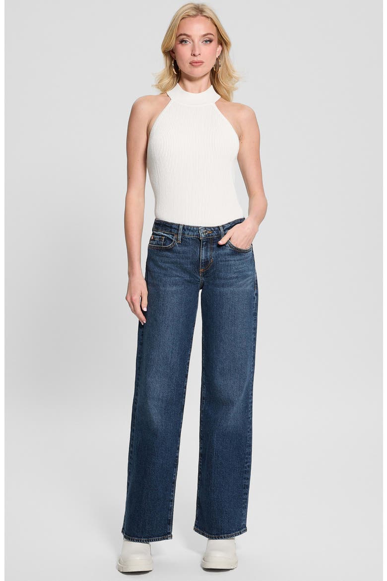 Low Rise Slouchy Straight Leg Jeans, Alternate, color, MOTS