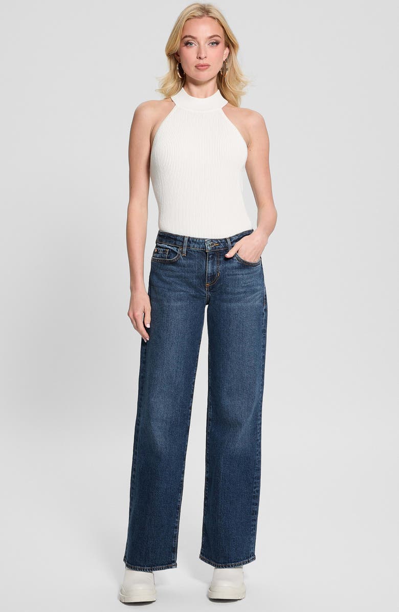 GUESS Low Rise Slouchy Straight Leg Jeans, Alternate, color,