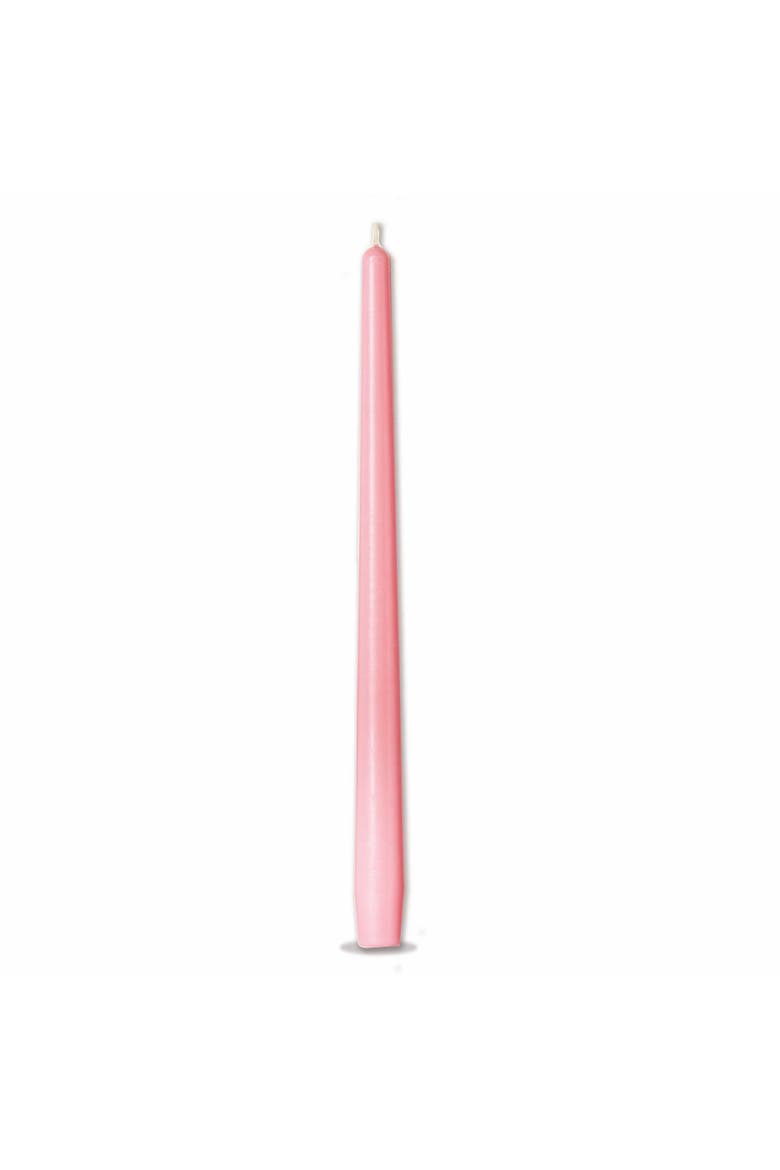 Color Studio Traditional Taper Unscented Pink Candle Set, Alternate, color, Pink