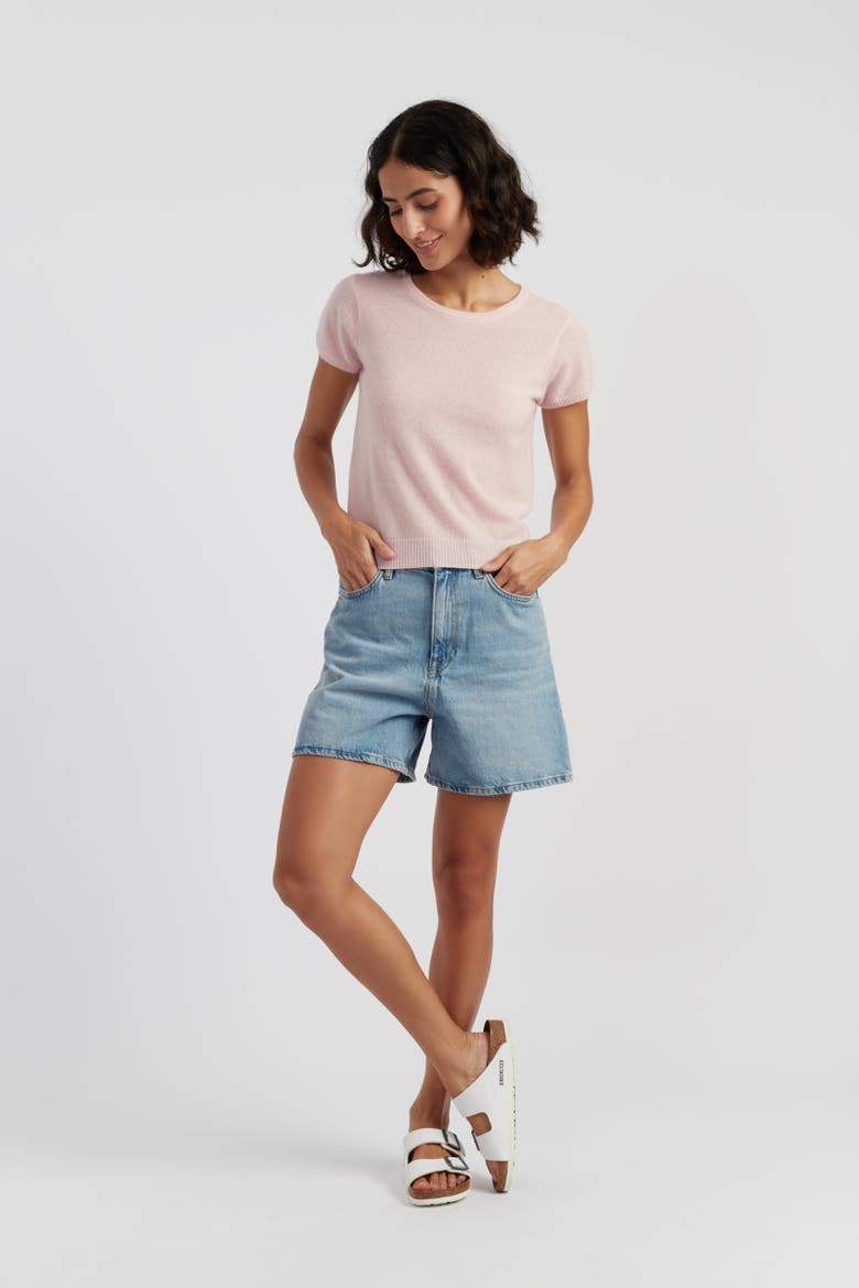 Air Pure Cashmere T-Shirt, Alternate, color, Soft Pink