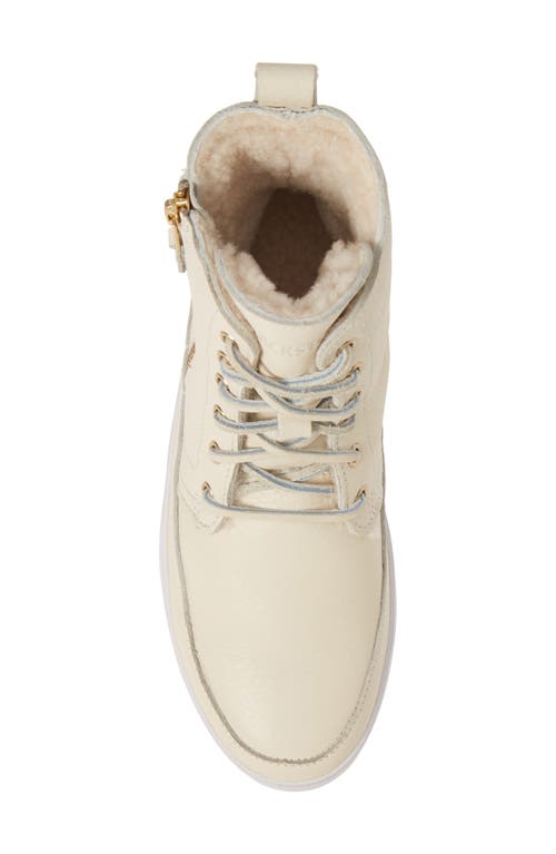 Blackstone 'cw96' Genuine Shearling Lined Sneaker Boot In White