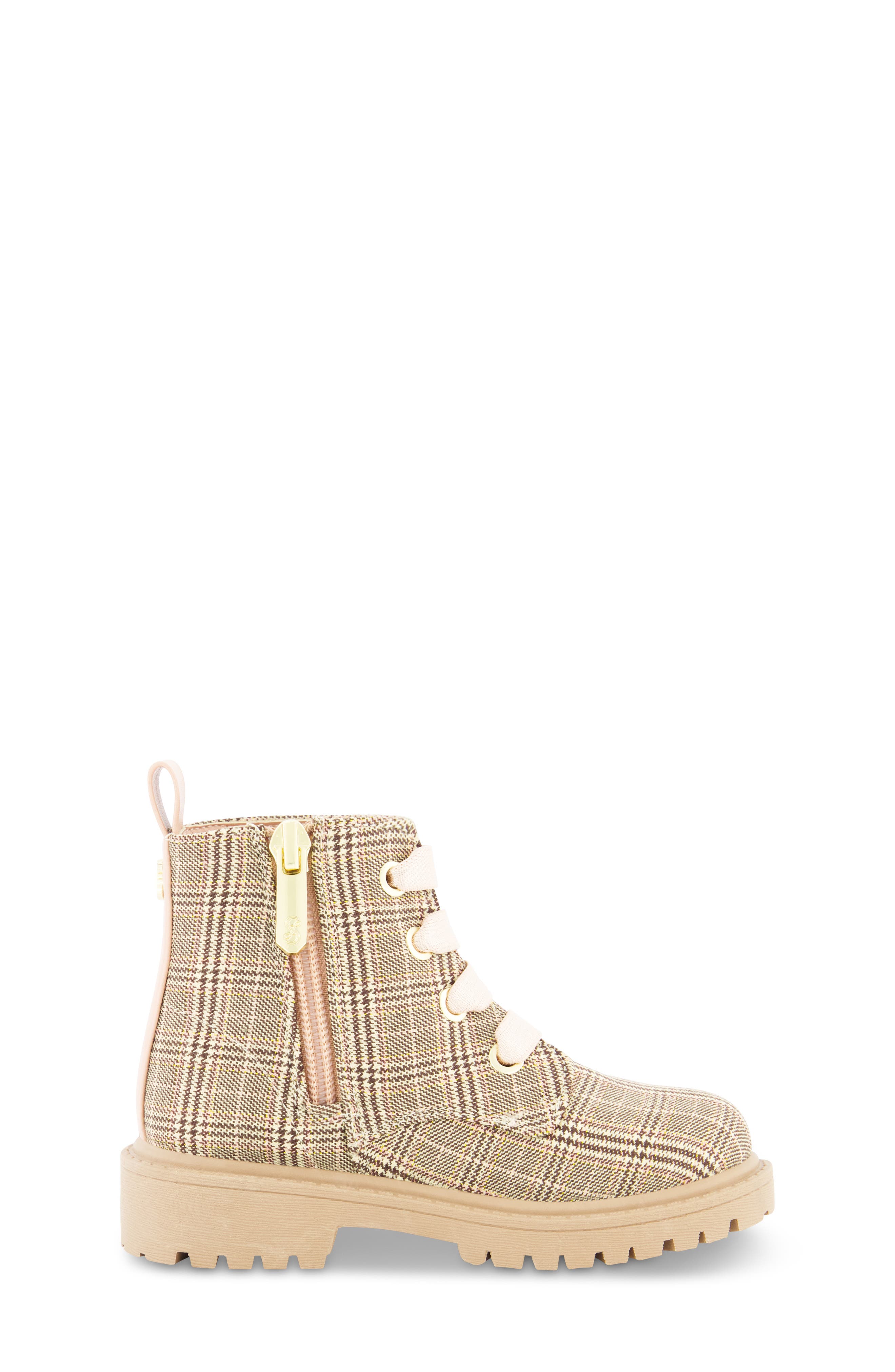 SAM & LIBBY Kids' Houndstooth Plaid Lug Boot, Alternate, color, 