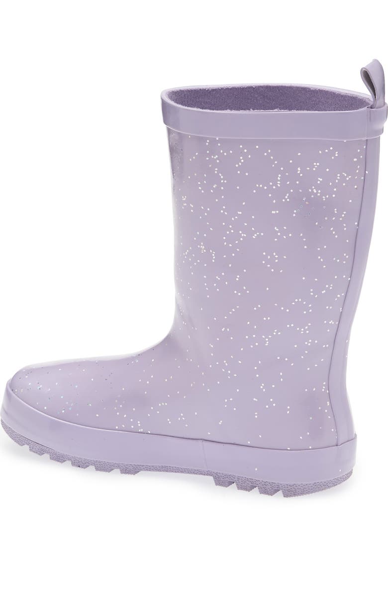 Harper Canyon Kids' Audra Glitter Rainboot, Alternate, color, Purple Glitter
