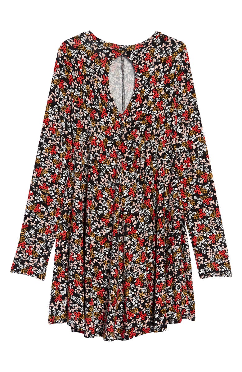 Nordstrom Print Knit A-Line Dress, Alternate, color, 