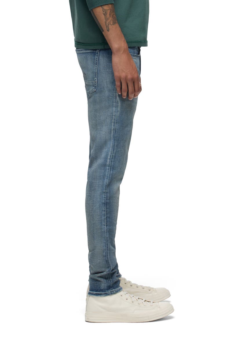 Zack Distressed Skinny Jeans, Alternate, color, DARK SHADOW