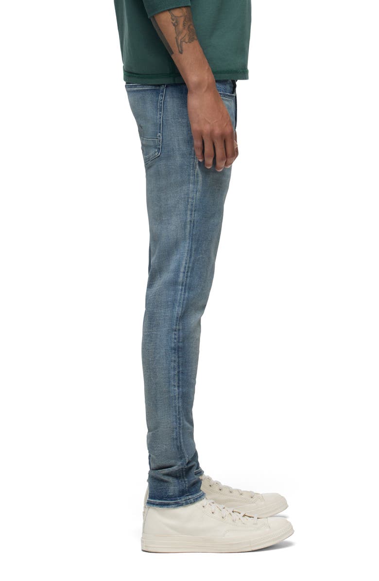 Hudson Jeans Zack Distressed Skinny Jeans, Alternate, color, Dark Shadow
