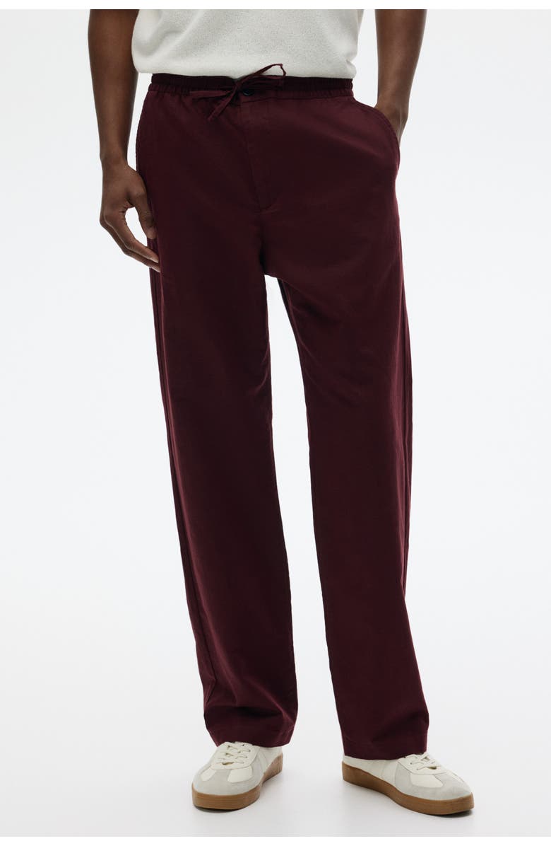 H&M Regular-fit linen-blend pants, Alternate, color, 