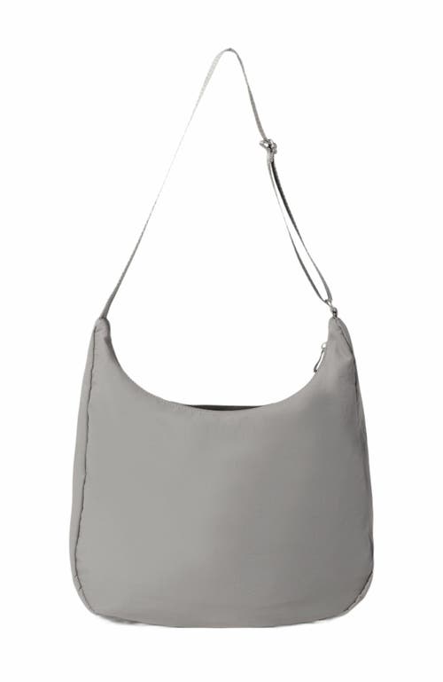 Baggallini Swift Hobo Crossbody In B-lite Silver Sand