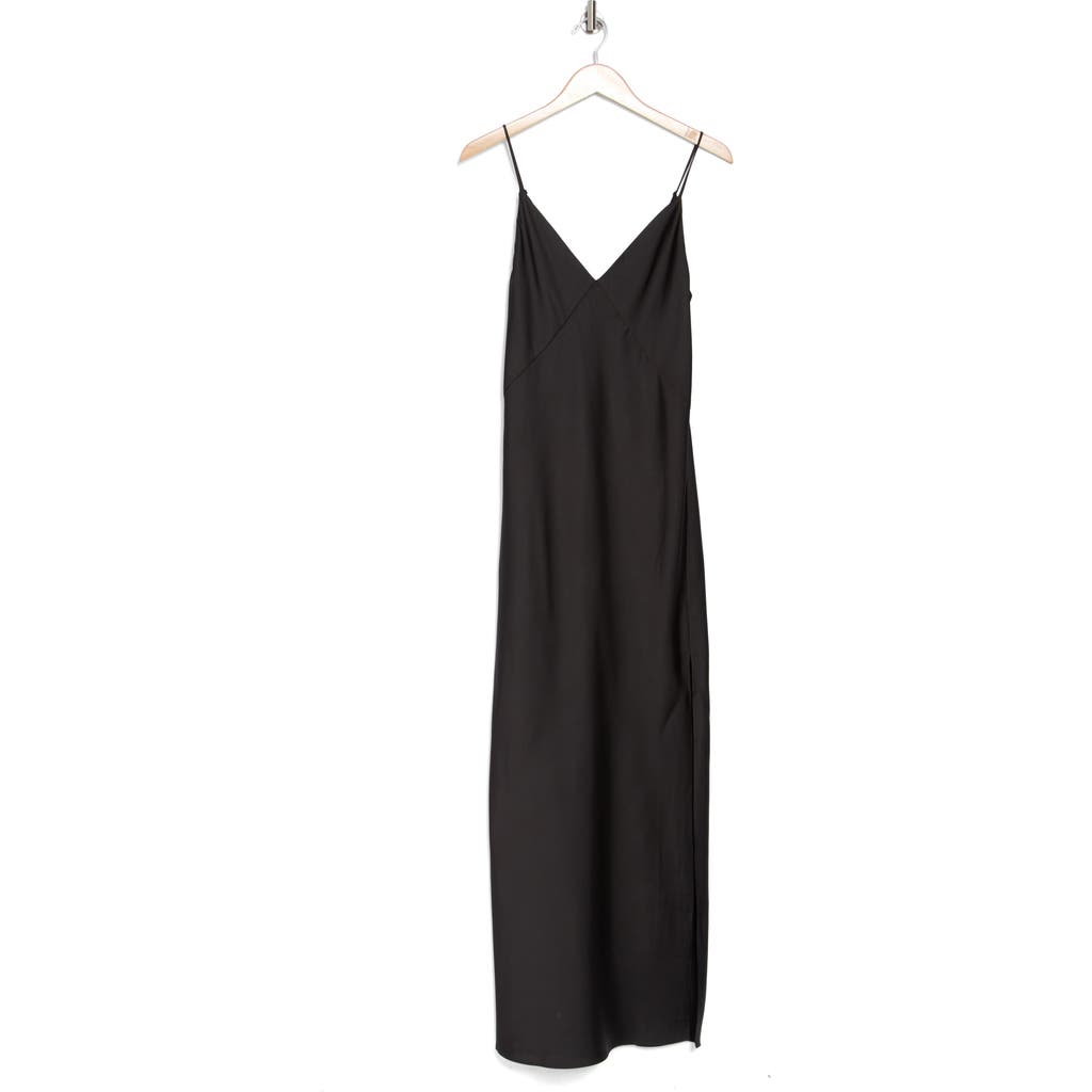 Rag & Bone Risse Satin Slipdress In Black