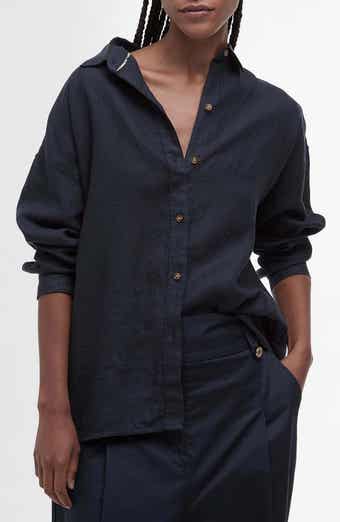 Barbour Hampton Linen Button-Up Shirt