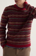 Seasalt Cornwall Carracks Fair Isle Wool Blend Crewneck Sweater