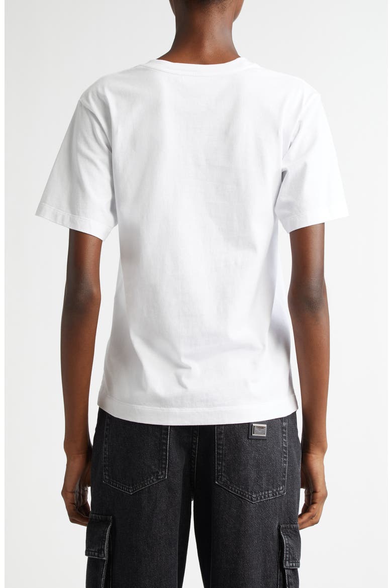 DG Embroidered Logo Cotton T-Shirt, Alternate, color, W0800 BIANCO OTTICO