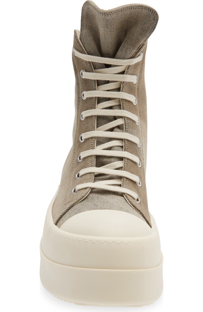 Rick Owens DRKSHDW Bumper High Top Platform Sneaker, Alternate, color, Dust/ Milk/ Milk