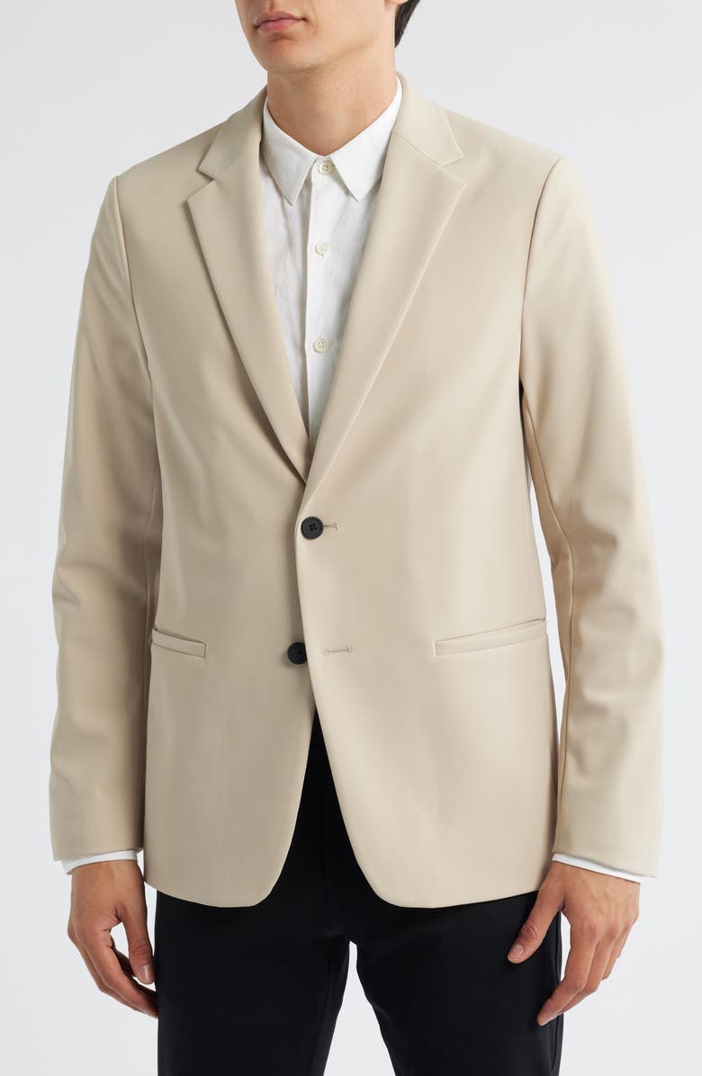 Theory Clinton Precision Ponte Knit Blazer, Alternate, color, Earl Grey