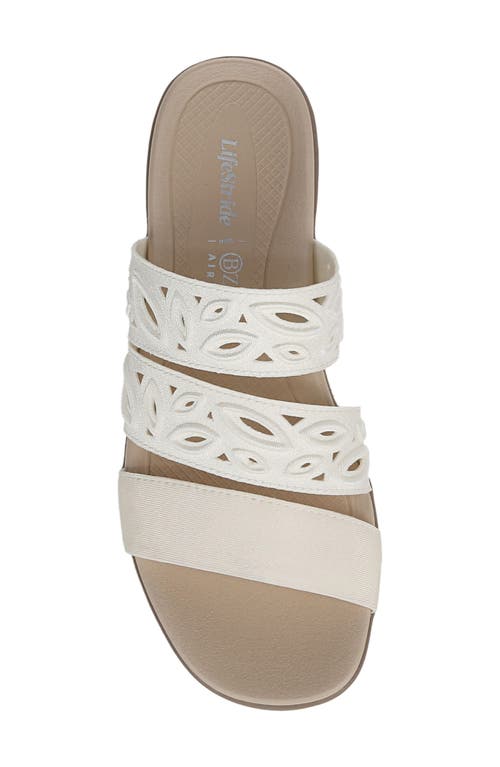 Bzees Poppy Slide Sandal In White