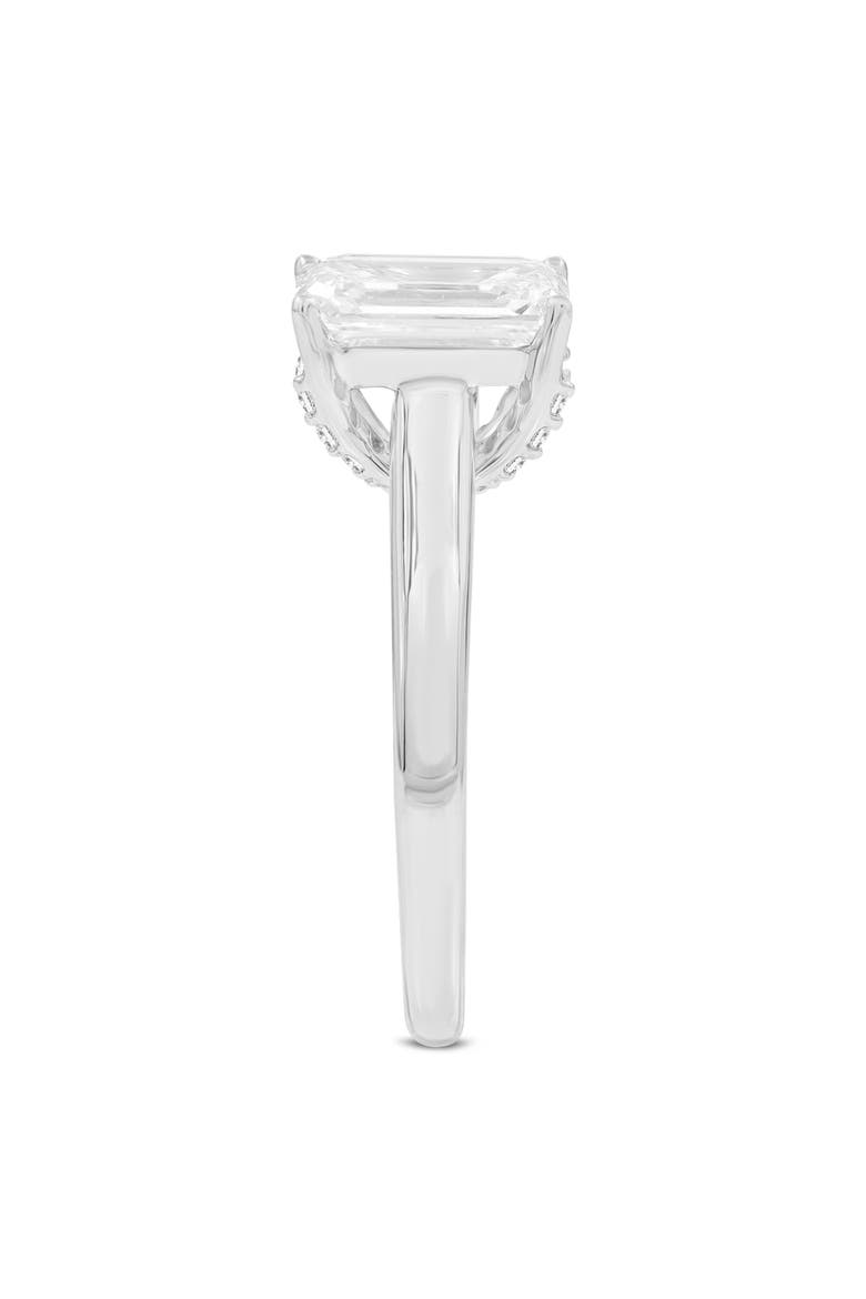 Narine 14K White Gold Emerald Cut Lab Grown Diamond Hidden Halo Engagement Ring - 2.15 Ct, Alternate, color, 14K White Gold
