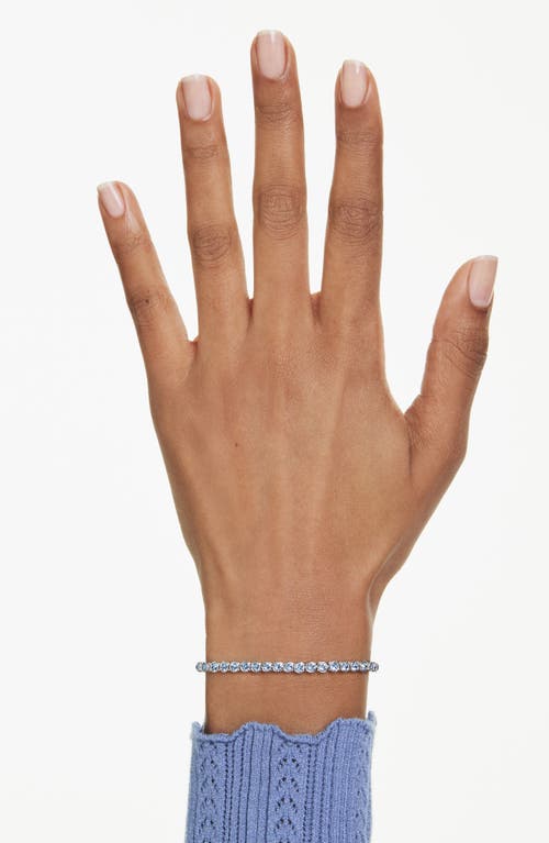 Swarovski Swaroski Imber Emily Rhodium Plated Tennis Bracelet In Multi