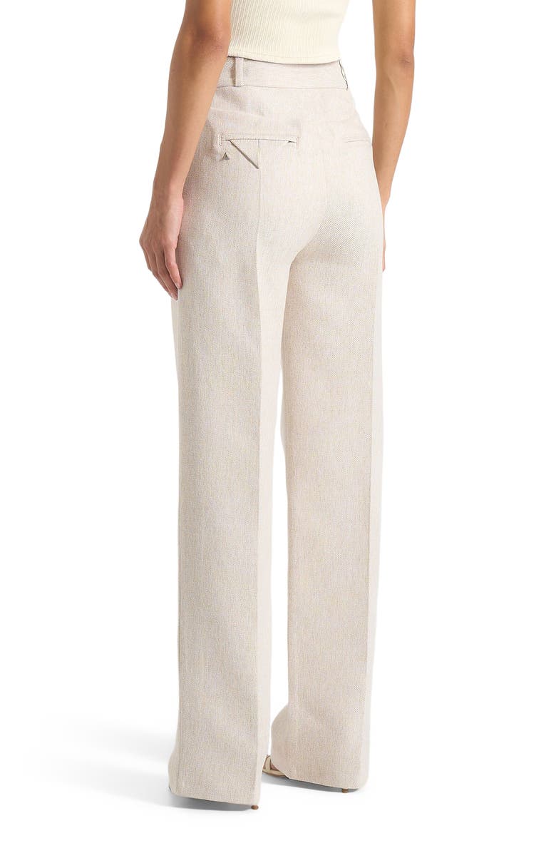 Manière De Voir Julie Tailored Twin Pleat Trousers, Alternate, color, Light Beige