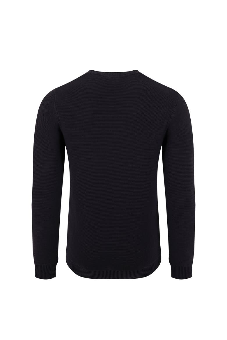 Rhett Crew Neck Knitted Jumper, Alternate, color, Dark Navy