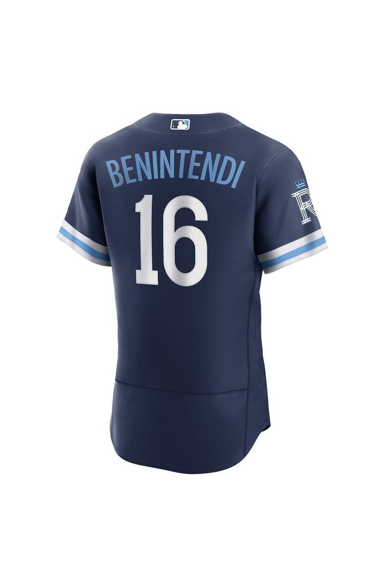 Nike Men's Nike Andrew Benintendi Navy Kansas City Royals 2022 City Connect Authentic Player Jersey, Alternate, color, 