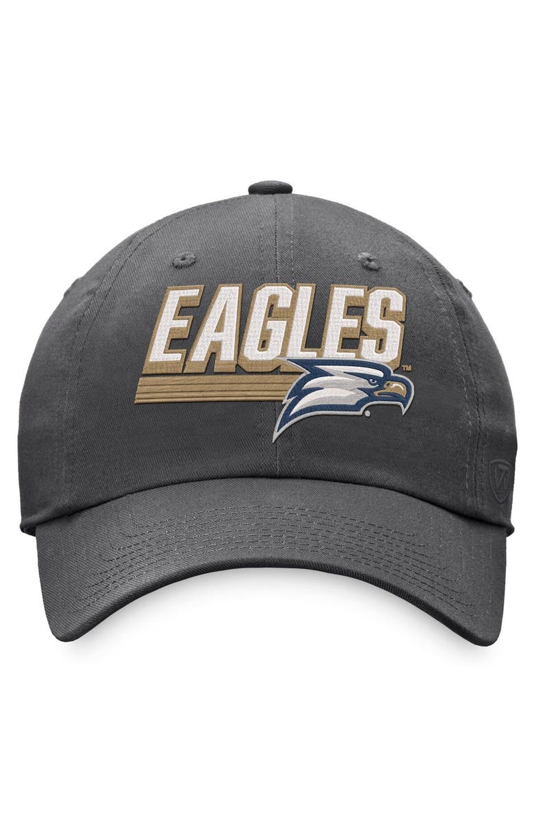 TOP OF THE WORLD Men's Top of the World Charcoal Georgia Southern Eagles Slice Adjustable Hat, Alternate, color, Charcoal