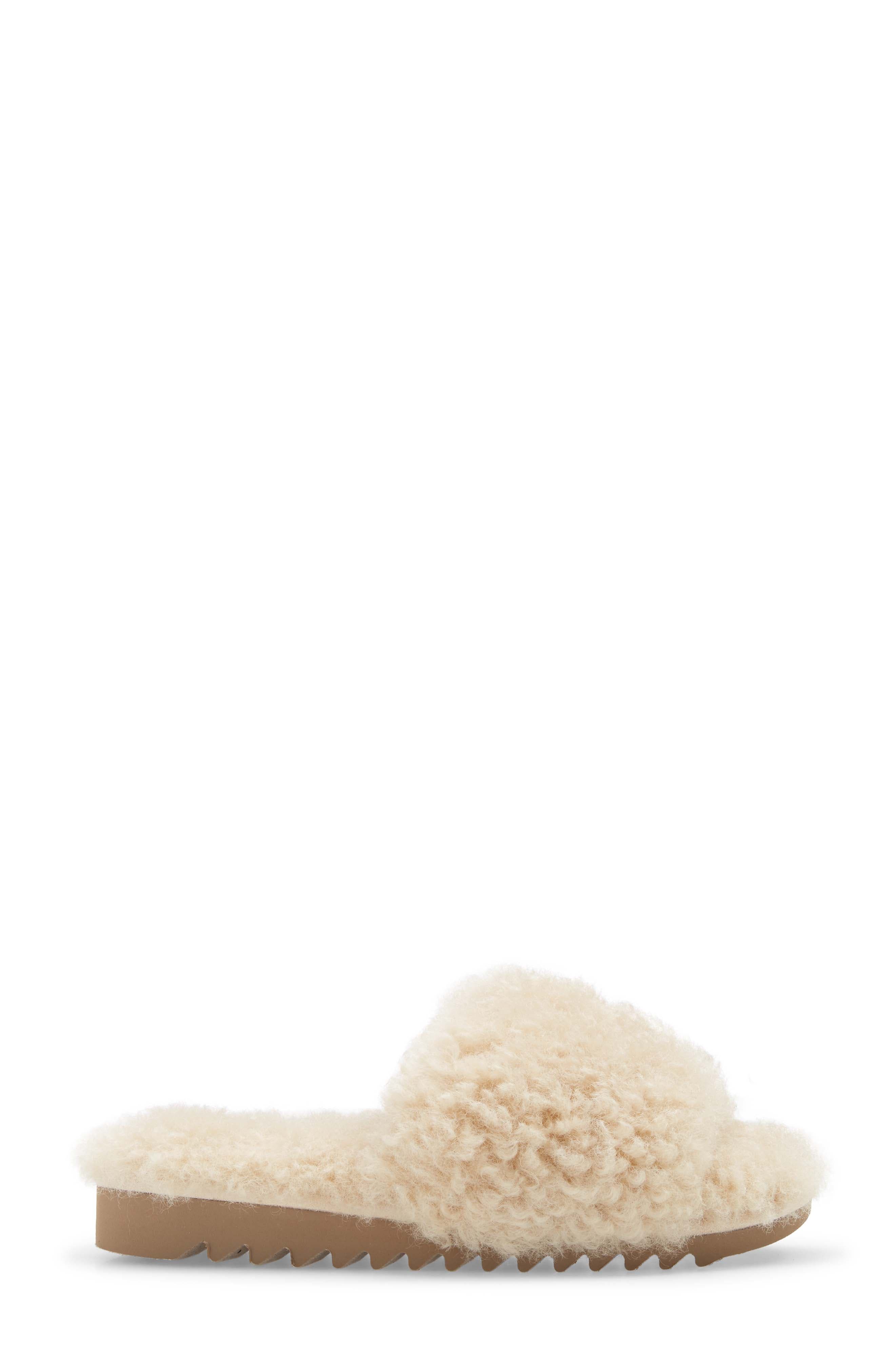 rag & bone Eira Faux Fur Slide Sandal, Alternate, color, 