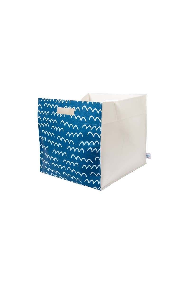 Dance Happy Bumps Felt Storage Bin, Alternate, color, Ocean Blue
