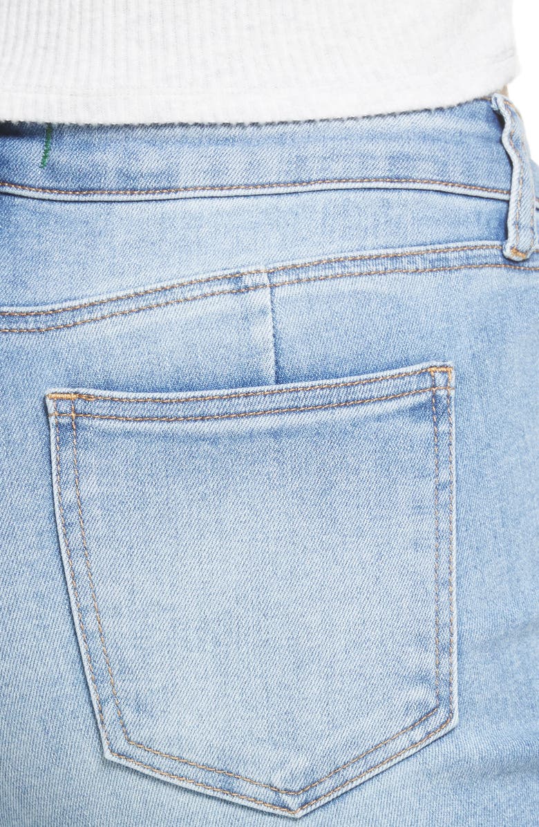 Prosperity Denim Eco Ashley High Waist Fray Hem Skinny Jeans, Alternate, color, 