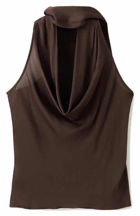 Cowl Neck Sleeveless Top