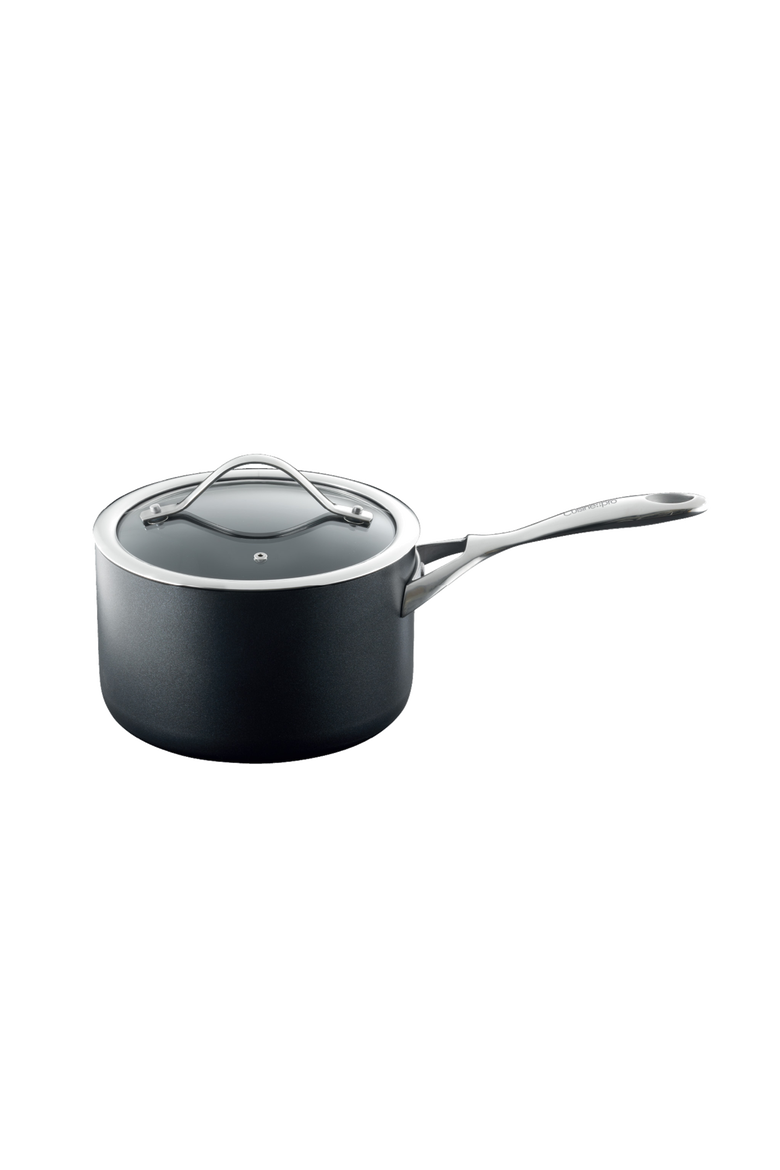 iD3® Saucepan with Lid 2.9qt, Main, color, BLACK