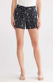 T Tahari Floral Embroidered Shorts