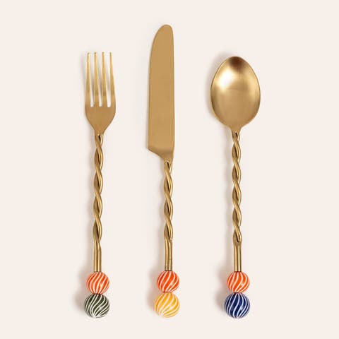 Rampur Set Of 3 Steel Cutlery Cheerland