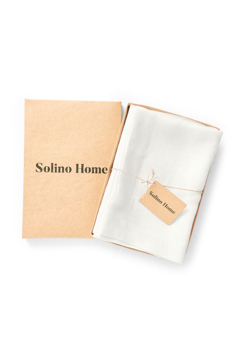 Linen Dinner Napkins Set of 4, 20 x 20" - Sonoma, Alternate, color, White