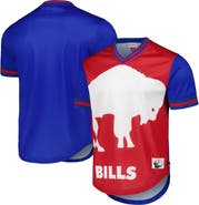 Mitchell & Ness Men's Mitchell & Ness Royal Buffalo Bills Jumbotron 3.0 Mesh V-Neck T-Shirt