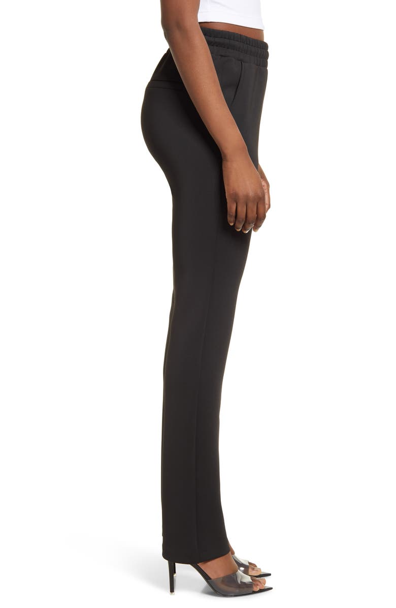 Good American Scuba Relaxed Straight Leg Pants, Alternate, color,