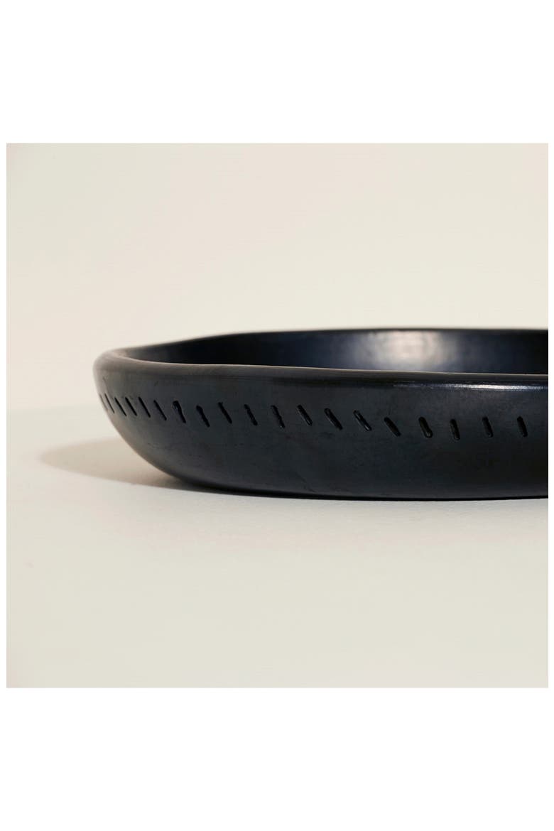 x Ames Barro Terra Cotta Dining Plate, Alternate, color, BLACK