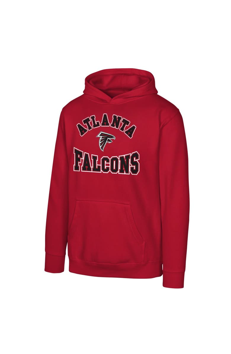 Outerstuff Youth Red Atlanta Falcons Home Town Pullover Fleece Hoodie, Main, color, 