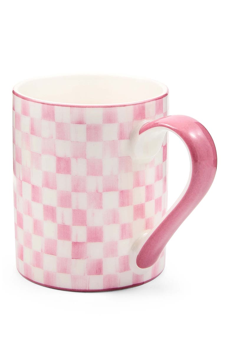Duchess Check Mug, Alternate, color, PINK