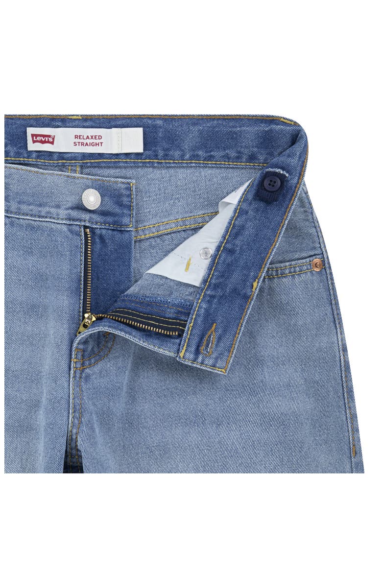 Kids' Relaxed Straight Leg Jeans, Alternate, color, BLUE STONE