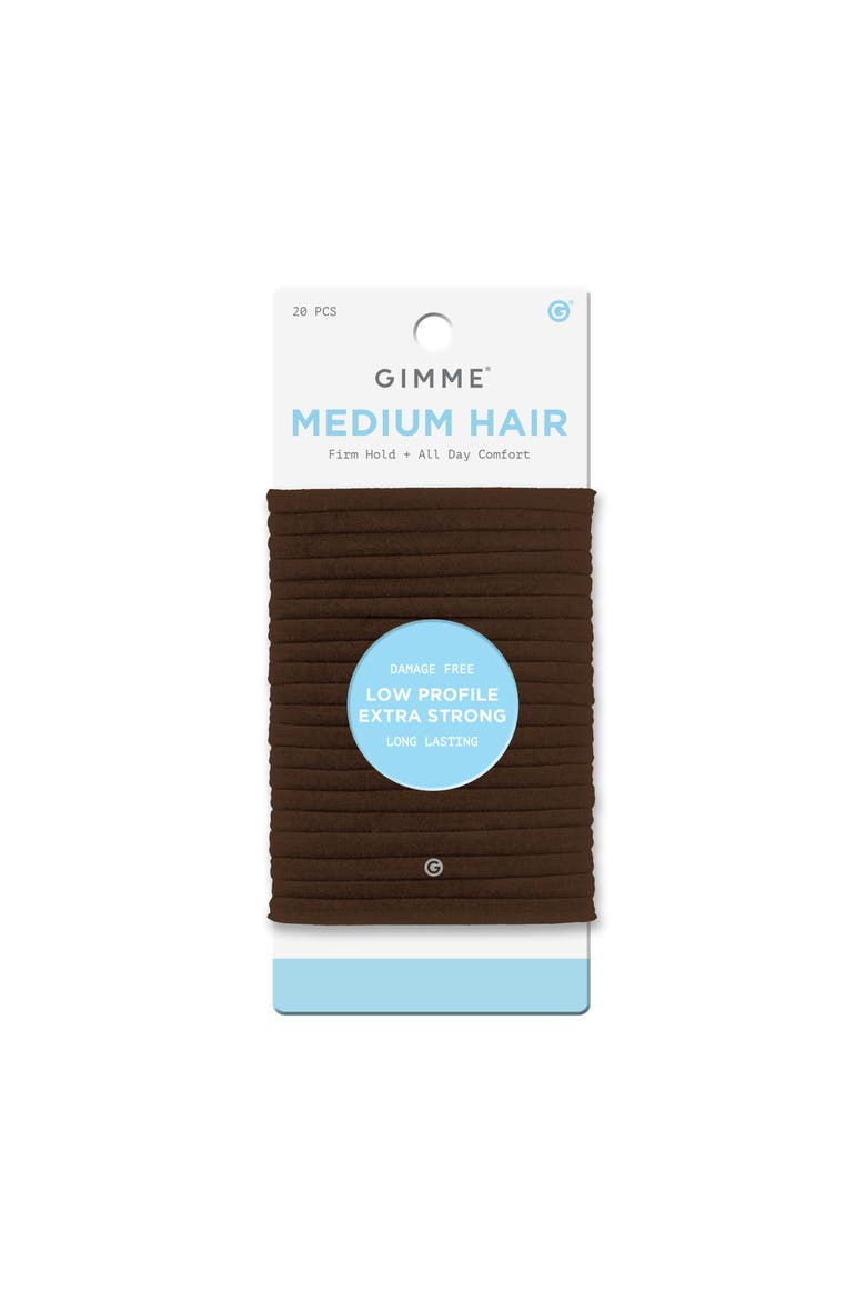 Low Profile Hair Bands, Main, color, Light Brown