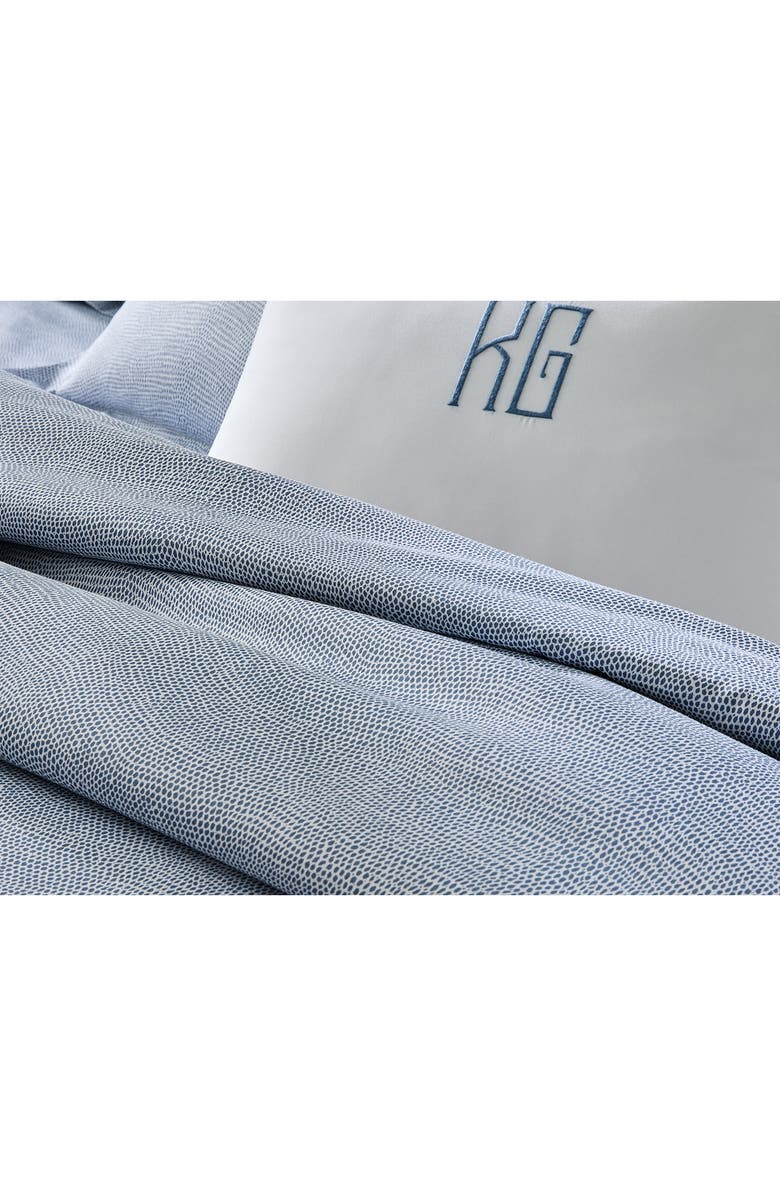 Matouk Jasper Cotton Sateen Duvet Cover, Alternate, color, Charcoal