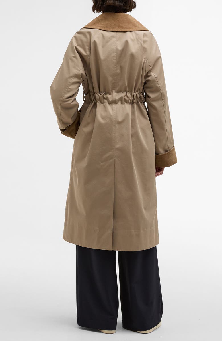 Barbour Reagan Water Resistant Twill Coat, Alternate, color, Honey/ Ancient Poplar