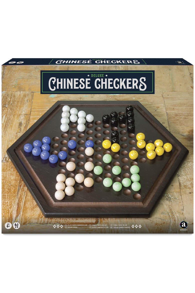 Craftsman Deluxe Chinese Checkers Game Set, Main, color, Multicolored