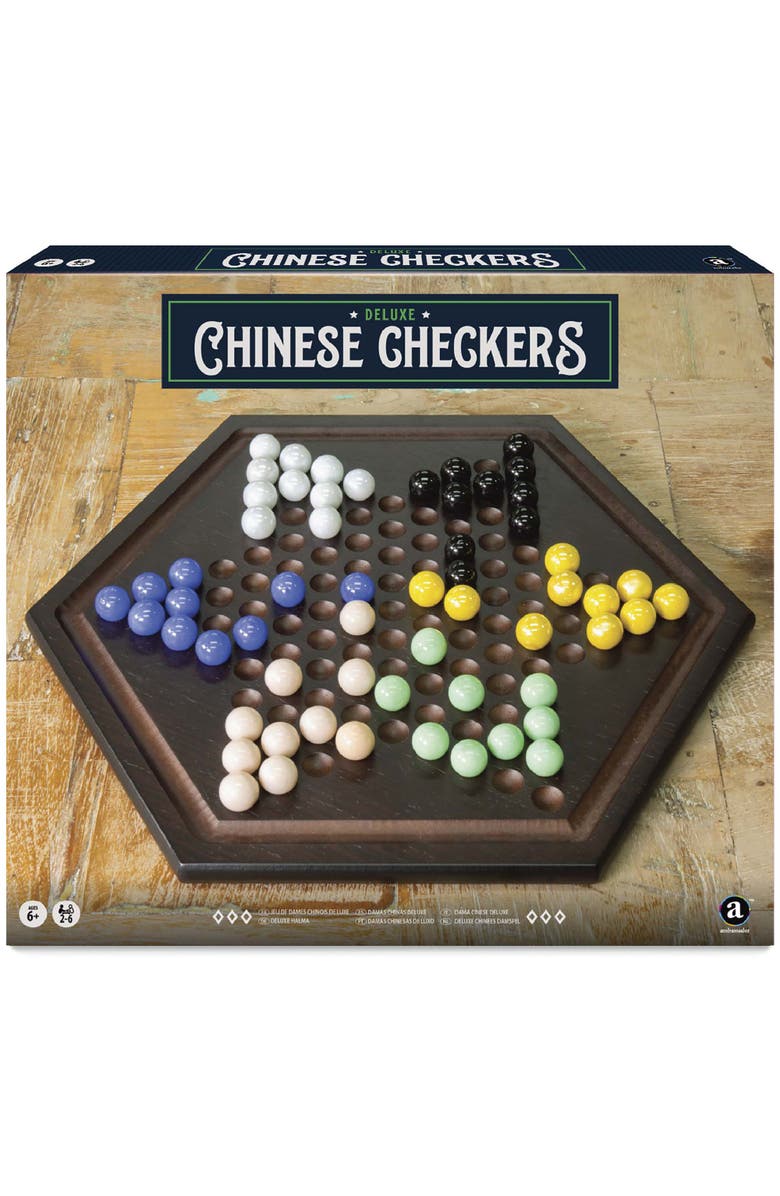 Merchant Ambassador Craftsman Deluxe Chinese Checkers Game Set, Main, color, Multicolored