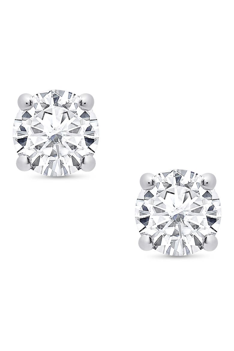 3-Pair Stud Earrings, Alternate, color, SILVER