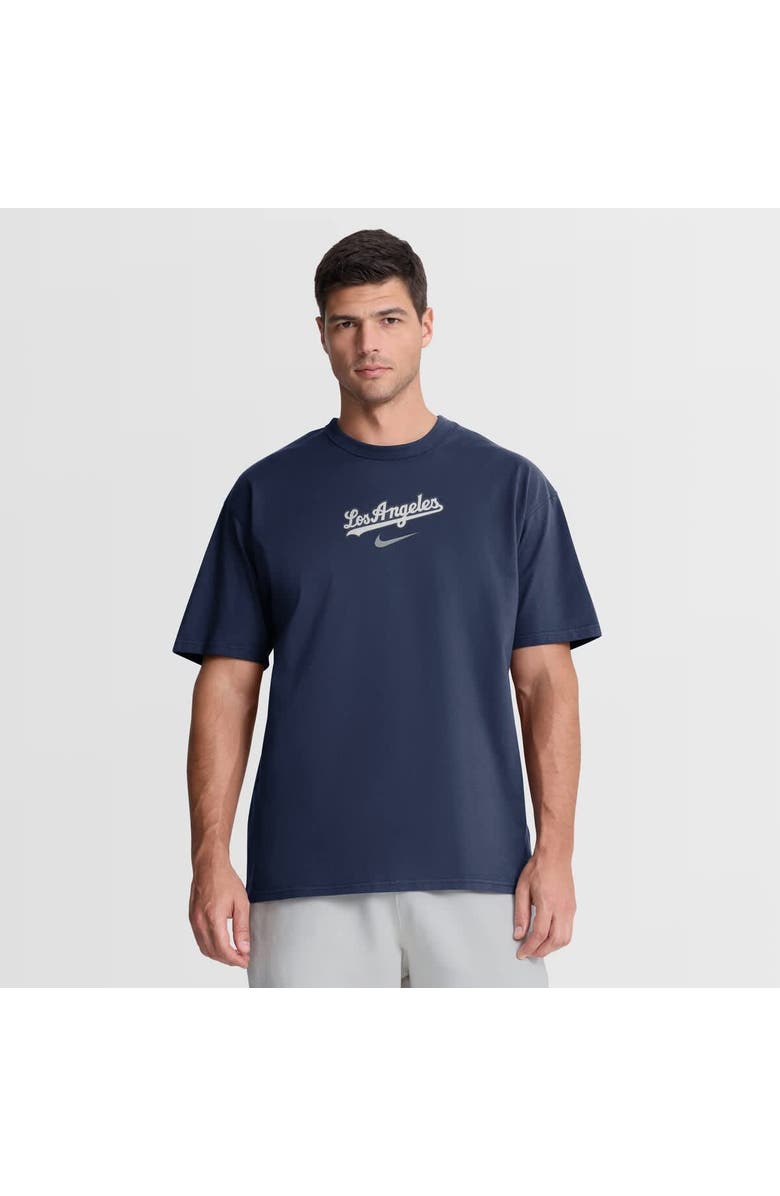 Nike Men's Nike  Navy Los Angeles Dodgers City Name Max 90 T-Shirt, Main, color, Navy